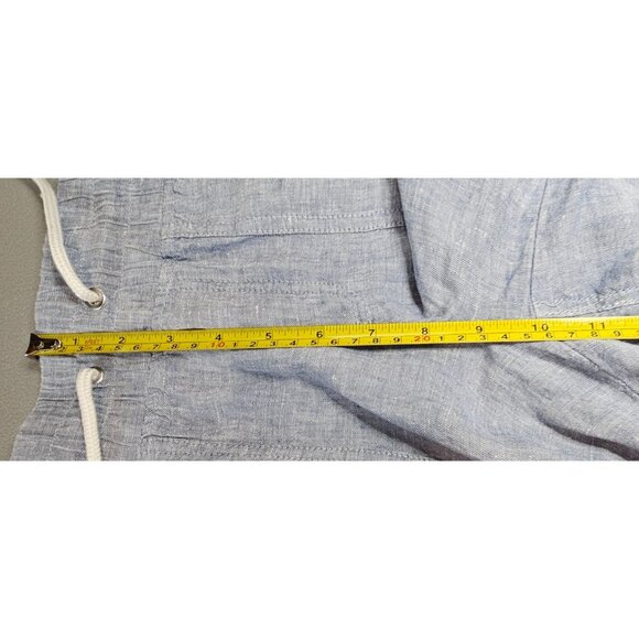 Athleta Womens 2 Blue Cabo Linen Wide Leg Pants - Picture 9 of 15